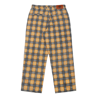 ACUSA JEANS 尼格柏利风格经典复古格子印花斜纹布休闲裤宽松长裤