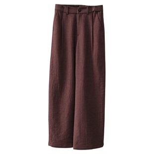 ltyp旅途原品 新店专享五折NO.208 100%羊毛高腰直筒休闲加厚裤子