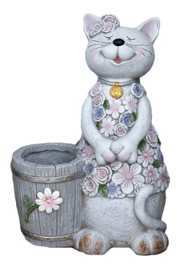 太阳能卡通动物猫咪摆件