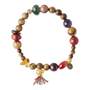 ZIXIU子休沉香·三生万物手链 /紫水晶 黑曜石手串女生款生日礼物