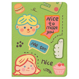 适用于ipad9保护套ipad第九代mini6新款ipadpro笔槽11寸air5蚕丝纹2021苹果平板壳2019超火air6卡通2025防摔