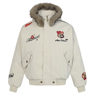 布老哥Blog美式复古勋章刺绣座山雕棉服保暖