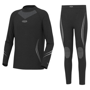 mipo冬季儿童运动压缩衣男女童套装户外透气训练服打底保暖速干