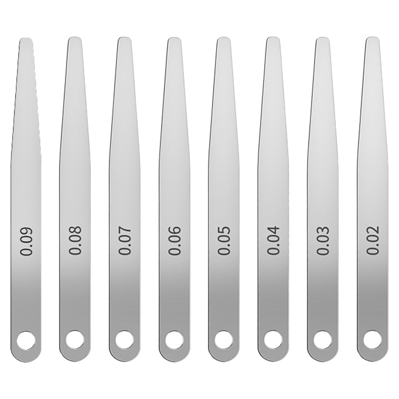 塞尺单片高精度气门间隙尺厚薄规长100mm弹簧钢单片塞尺0.01-1mm