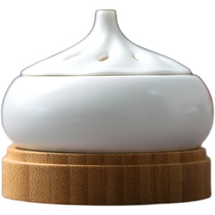 小笼包陶瓷电子熏香炉定时调温哑光白沉香檀香料香丸香粉家用室内