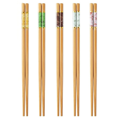 新款餐具筷子防滑防霉家用高档耐高温家庭竹筷子一人一筷大理石纹