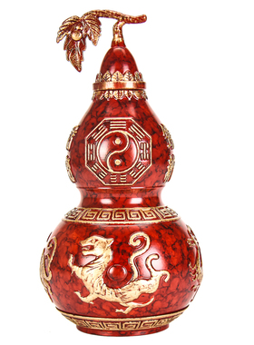 四神兽铜葫芦摆件镇宅家居装饰品