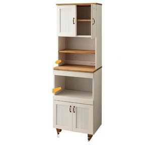 日式实木餐边柜茶水柜碗柜厨房收纳柜微波炉餐厅玻璃柜简约现代