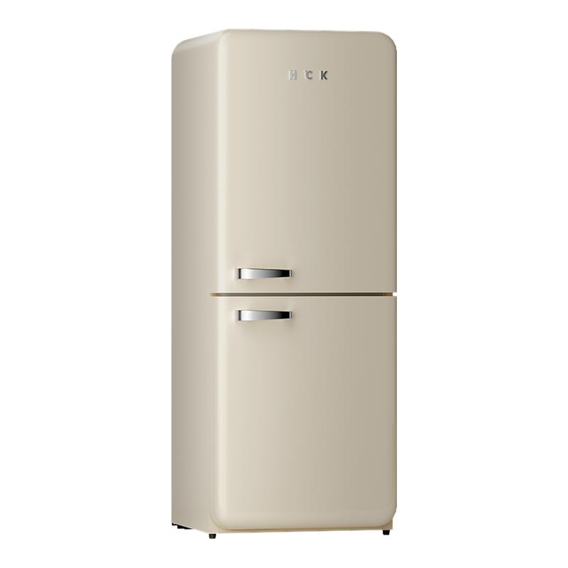 HCK哈士奇复古冰箱401L大容量冷柜家用办公室客厅厨房BCD-401RBS