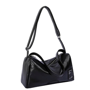 软软的包 软面大容量包包 黑色高级感手提单肩斜挎包女简约休闲