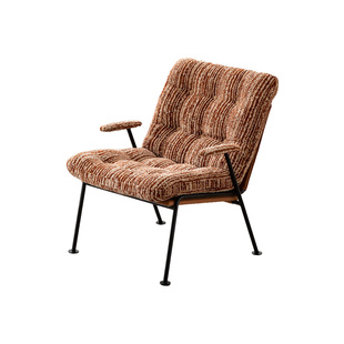 zolle多尔安沙发椅/雪尼尔布艺沙发椅中古风包豪斯单人客厅休闲椅