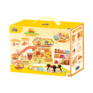 GOLDLOK迪士尼松松DIY美味汉堡店过家家仿真玩具女孩厨房薯条食物