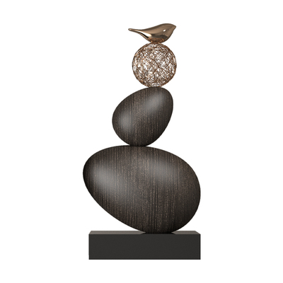 石来运转摆件办公室前台装饰品