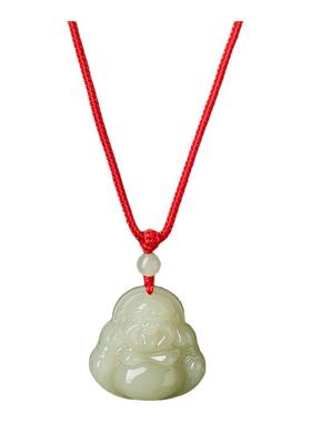 【天然和田玉】湖水绿佛公吊坠