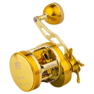 RYOBI利优比 金属鼓轮铁板慢摇轮船钓渔轮排线瓦留斯11轴碳片刹车