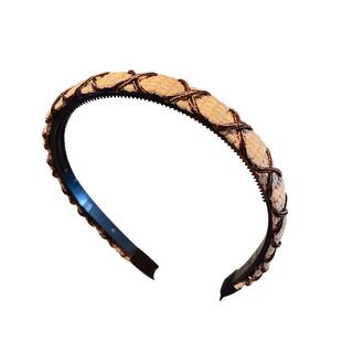 高级感高颅顶发箍女网红防滑带齿发带洗脸专用头箍压发卡发捆发饰