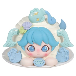 水瓶座巧克力蛋糕装饰摆件白羊射手天秤双鱼摩羯十二星座网红插件