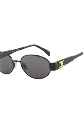 【自营】Celine赛琳墨镜女章若楠同款CL40235U复古椭圆形太阳眼镜