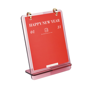 治愈系亚克力台历高颜值小摆件力立式简约风高级感网红文艺文创