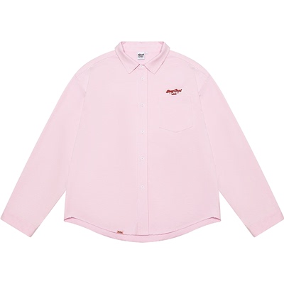 针织长袖衬衫男女同款潮牌亲子装