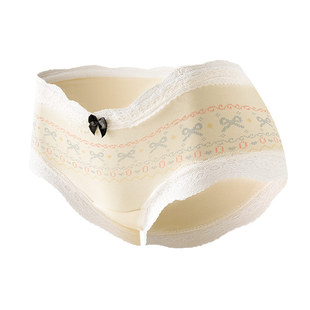 内裤女士纯棉2026新款10a抑菌全棉裆中腰少女生蕾丝透气三角短裤