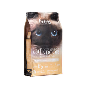 TEB燕麦草K5成猫粮室内猫全价膨化粮天营养10kg幼猫粮营养型猫粮
