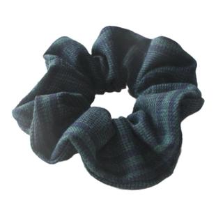 原创百搭格子发饰发绳韩式大肠发圈文艺森女头饰品扎头发布艺头花