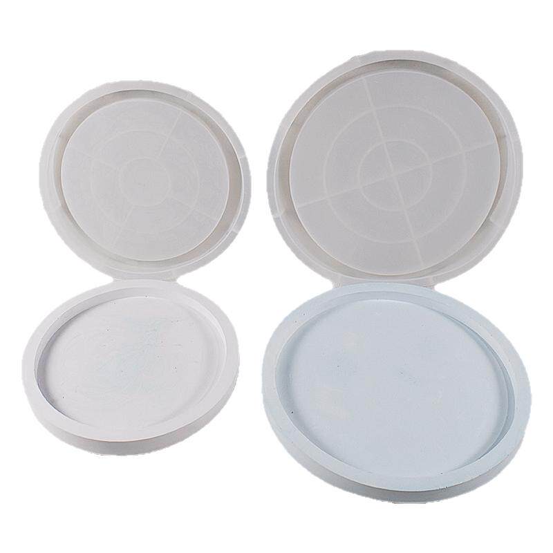 圆形托盘硅胶模具diy石膏水泥圆