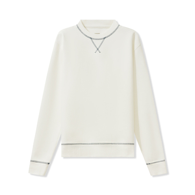 UNICAHOMME撞色圆领精梳棉卫衣