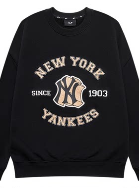 MLB男女同款学院风印花运动卫衣