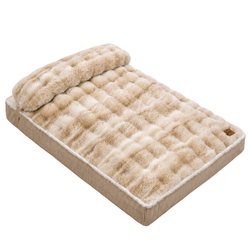 狗狗睡垫子加厚保暖泡泡绒可拆洗