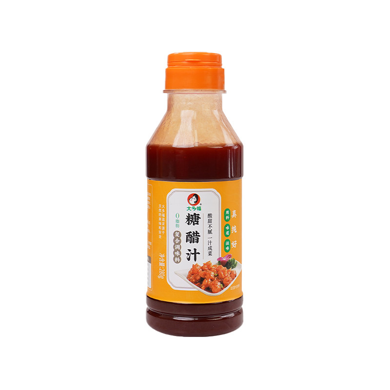 大多福糖醋汁家用瓶装糖醋里脊排骨鱼糖醋大蒜头调味料糖醋酱汁