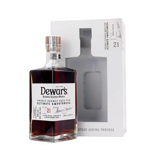 【自营】Dewar's帝王21年二次方苏格兰调配威士忌500ml进口洋酒