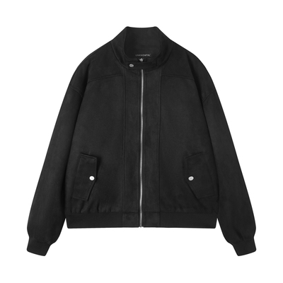 美式复古百搭机能麂皮绒外套