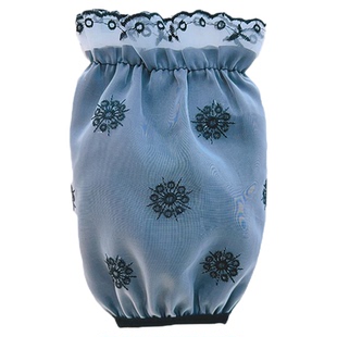 短款蕾丝袖套双层绣花网纱套袖女士秋冬季防污袖头手袖羽绒服护袖