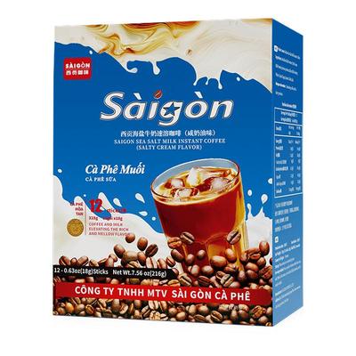 西贡海盐牛奶咖啡精美盒装216g
