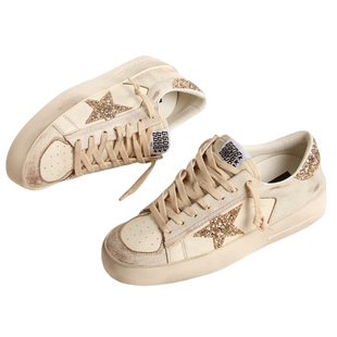 Golden Goose女士Stardan 厚底增高亮片脏脏鞋GGDB