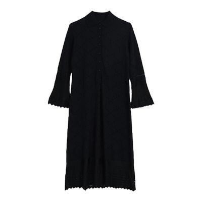 Readme精致H型羊毛连衣裙