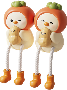 客厅玄关置物架洞洞板吊脚娃娃摆件装饰品电视柜墙上创意可爱家居