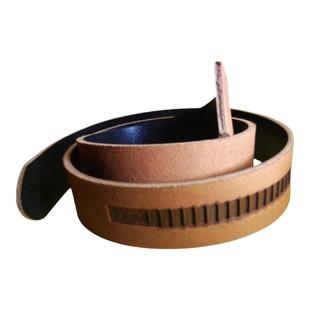 定制现割真牛皮纯皮带男真皮自动扣不带头无头无扣腰带无牙无孔宽