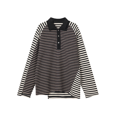 LE.SHERO原创设计撞色翻领T恤