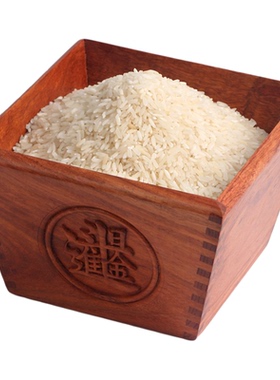 缅甸花梨实木中式米斗