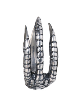 YUKI男女个性龙爪复古自律银戒