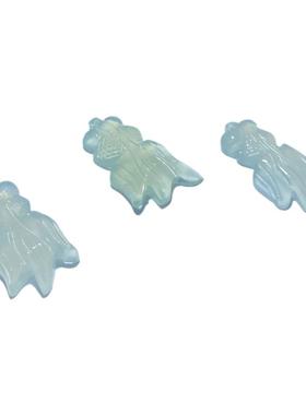 天然岫玉金鱼葫芦竹节吊坠