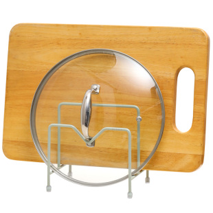 304不锈钢砧板架锅盖架一体锅盖托架 菜板架子家用案板放置架台面