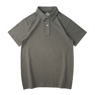 匹戏重磅250gpolo衫团体工作服定制logo男女纯棉翻领短袖T恤纯色