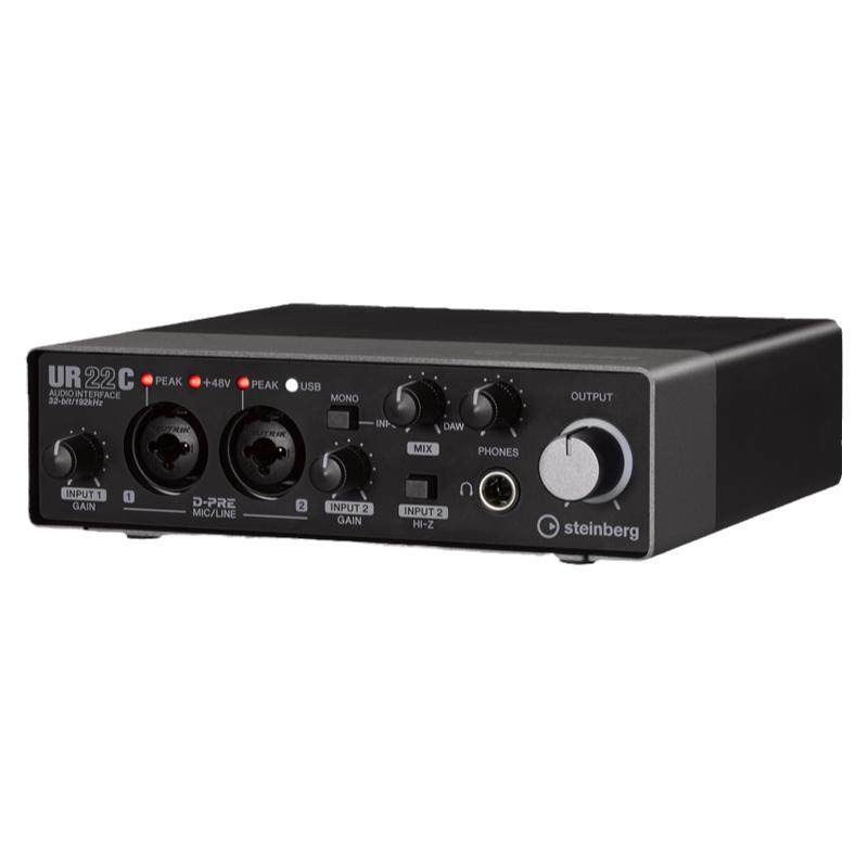YAMAHA雅马哈声卡 UR22C MKII录音编曲直播唱歌吉他配音外置声卡
