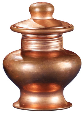 红铜摩尼宝瓶摆件西藏式铜制吉祥