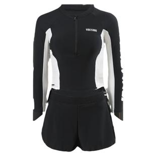 亦美珊泳衣女款长袖分体式2026新款高级感显瘦成人女士泡温泉套装