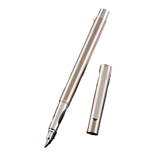 永生小钢炮美工弯尖钢笔二年级三年级男女学生书法练字书法硬笔金属全钢0.6mm小翘头手工打磨暗尖美工弯头笔